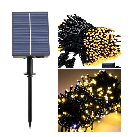 10m 100 Bulbs LED Fairy Light with Plug White Wire String Lights Fairy Lights 8 Modes for Garden Home Tree Stairs Wall Party Birthday Decoration